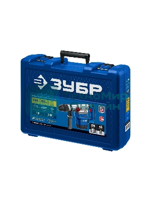 Перфоратор Зубр 1350 Вт, 45 мм, SDS Max, серия Профессионал