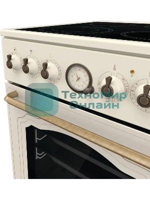 Плита электрическая Gorenje GECS5B70CLI бежевый, конфорок 4 электрических, духовка 70 л, 50 см x 85 см x 59.4 см