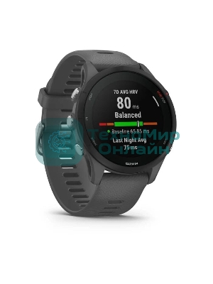 Смарт-часы Garmin Forerunner 255 темно-серый 45,6мм
