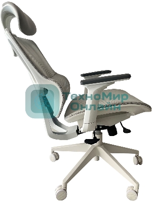 Кресло Cactus CS-CHR-MC02GY серый, сетка, подголовник