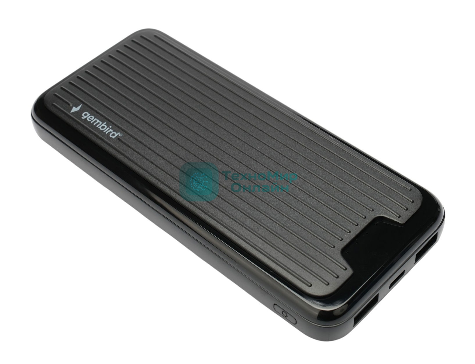 Портативный аккумулятор Gembird GPB-10, 10000мА·ч, 2A, черный