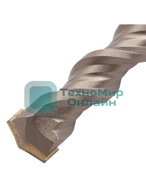 Бур по бетону Denzel двойная спираль, Cobalt W-tip, 20x600 мм, SDS PLUS