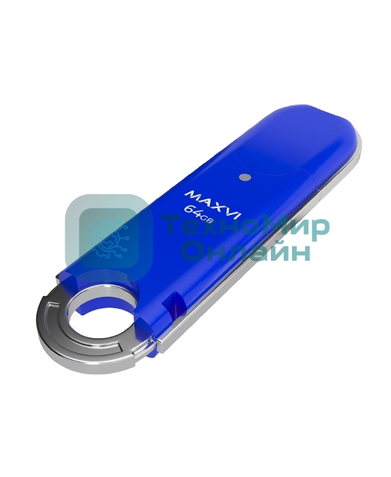 Флешка USB 2.0 64Gb Maxvi P2 blue