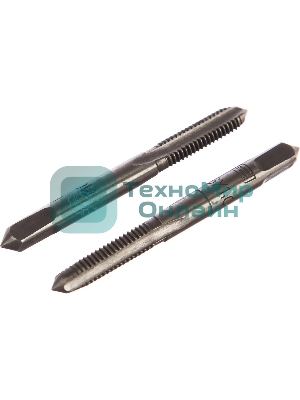 Метчик ручной Сибртех М6 х 1,0 мм, комплект из 2 шт.