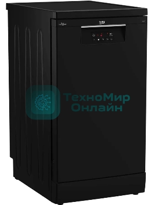 Посудомоечная машина Beko BDFS15020B, черная, 44.8 см, 10 компл., 49 дБ, класс A