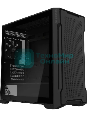 Компьютерный корпус Gigabyte C102B Gb-C102G, без БП MicroATX 5x120мм 4x140мм 2xUSB 3.0 audio bott PSU, черный