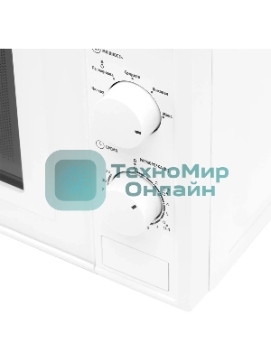 Микроволновая печь SunWind SUN-MW051 белый, 20 л, 700 Вт, переключатели - поворотный механизм