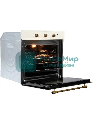 Духовой шкаф электрический встраиваемый Zigmund & Shtain E 137 X бежевый