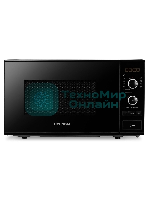 Микроволновая печь Hyundai HYM-D3032 черный, 20 л, 700 Вт, переключатели - кнопки, поворотный механизм