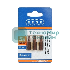 Бита EDGE by PATRIOT T27, сталь S2, длина 25 мм, 2шт в блистере