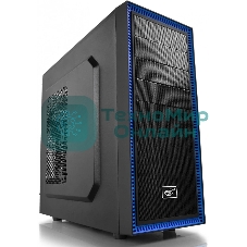 Компьютерный корпус Deepcool TESSERACT BF (DP-CCATX-TSRBFBK), без БП, черно-синий, ATX, видеокарта до 310мм, высота кулера для процессора до 165мм, 7 слотов расширения, 2 отсека 5.25