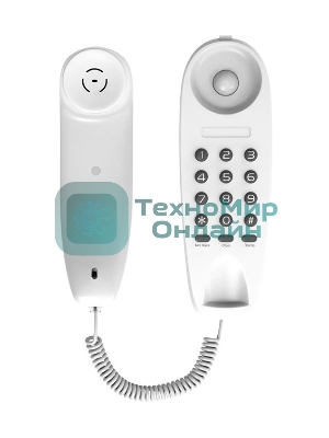 Телефон проводной Maxvi CS-01 белый