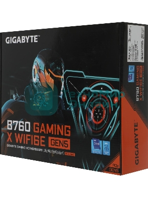 Материнская плата Gigabyte B760 GAMING X WIFI6E GEN5, LGA1700, Intel B760, 4xDDR5, 4xSATA, 3xM.2, 1xPCIe 5.0 x16, 2xPCIe 3.0 x1, 1xHDMI, 1xDP, 1x2.5Gb LAN, Wi-Fi 6E, Bluetooth 5.3, 1xUSB-C 5Gbps, 1xUSB-A 10Gbps, 1xUSB-A 5Gbps, 5xUSB-A 2.0, 6x3.5 мм, 7.1, ATX