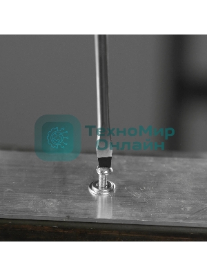 Отвертка Denzel SL4х100 мм, S2, 3к рукоятка