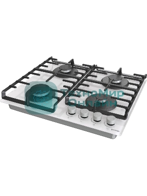 Газовая варочная панель Gorenje GT642AXW, 4 конфорки, закаленное стекло, белый