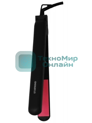 Выпрямитель для волос Starwind SHE5500 черный/розовый, 25 мм, 200 °C, 1 режим