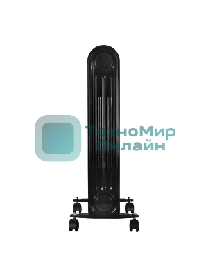 Обогреватель масляный Ресанта ОМПТ-9НЧ (9 секций) черный, 2000 Вт, 25 м2, термостат 67/3/14