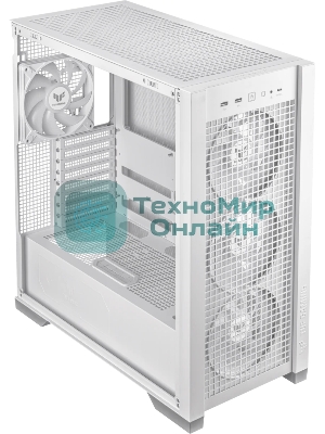 Компьютерный корпус ASUS TUF GAMING GT302 TG ARGb белый/GT302/ARGb FANS/WHT (90DC00I3-B19000)