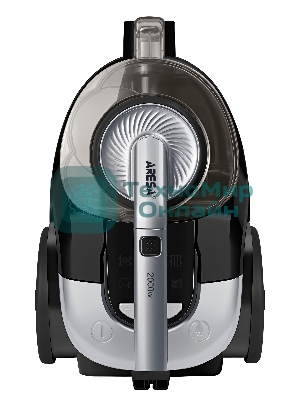 Пылесос Aresa AR-2406 черный/серебристый, 400/2000 Вт, уборка сухая, пылесборник контейнер 2,5 л