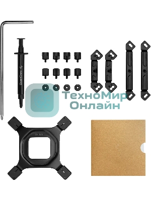 Кулер для процессора DEEPCOOL AK620 G2 LGA1851/1700/1200/115X/AM5/AM4 (8шт/кор, TDP 260W, PWM, DUAL Fan 120мм, 6 тепл. трубок, Copper Base, Wood-grain top cover, черный) RET (R-AK620G2-BKNNMN-GJD)