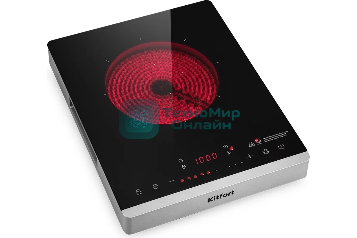 Плита настольная электрическая Kitfort КТ-146 черный