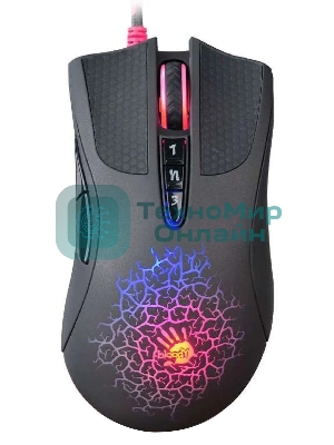 Мышь проводная A4Tech Bloody AL90 Blazing черный, 12000 dpi, USB, кнопки - 8