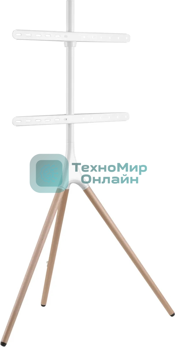 Подставка для телевизора Cactus CS-ST1246WTBCH белый/береза, 45