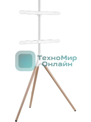 Подставка для телевизора Cactus CS-ST1246WTBCH белый/береза, 45