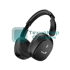 Беспроводные/проводные наушники Genius HS-820BT черный, полноразмерные, Bluetooth + проводной, складная конструкция, до 15 ч