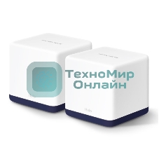 Система Mercusys MESH AC1900 Whole Home Mesh Wi-Fi System, 3× Internal Antennas, 3×Gb ports (WAN/LAN) (2-pack)