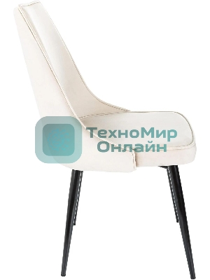 Стул для дома Бюрократ CH-K4 бежевый Holland 06 металл черный на ножках