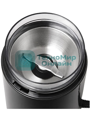 Кофемолка Kitfort КТ-1314 Напряжение: 220 - 230 В, 50/60 Гц.Мощность: 150 Вт.Вместимость: 60 г зерен.