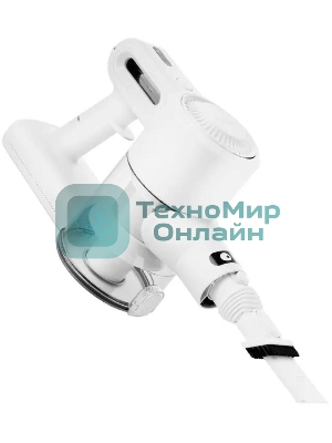 Пылесос вертикальный Kitfort КТ-5117 белый, питание от аккумулятора,  50 Вт, уборка сухая, пылесборник 0,5 л