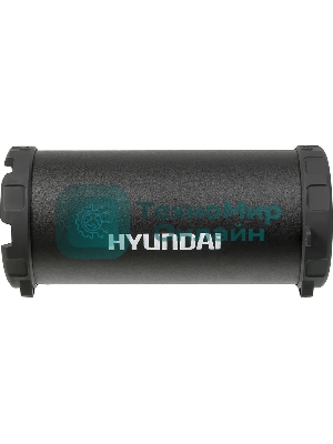 Колонка портативная Hyundai H-PAC220 черный/голубой 10W 1.0 BT/3.5Jack/USB