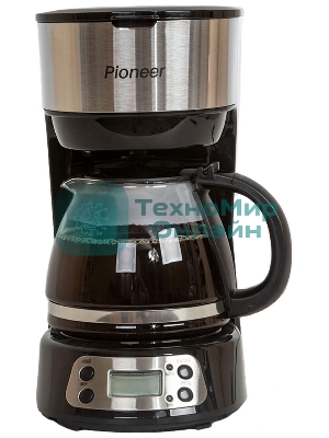 Кофеварка капельная Pioneer CM053D серебристый/черный, исп. кофе - молотый, 0.75 л, 600 Вт