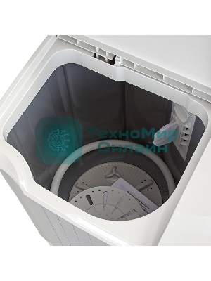 Стиральная машина Фея СМП 50 Н серый-светло серый загрузка вертикальная 5 кг, 1350 об/мин., класс: А