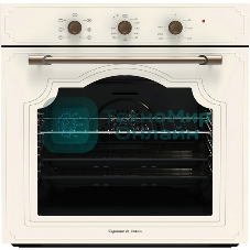 Духовой шкаф электрический встраиваемый Zigmund & Shtain E 137 X бежевый