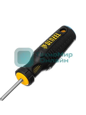 Отвертка Denzel SL4х100 мм, S2, 3к рукоятка