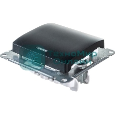 Выключатель 1-клавишныйс подсветкой, сх.1а, 10АХ, механизм, антрацит