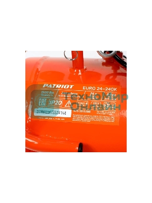 Компрессор Patriot EURO 24-240K + набор пневиоинструмента KIT 5В1.5кВт 220В 240л/мин 24л
