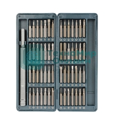 Набор прецизионных отверток Deli DL241057 (отвертка + 56 бит), сталь S2 + Cr-V