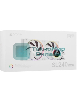 Система жидкостного охлаждения ID-Cooling SL240 белый 120мм алюминий+медь 2000rpm 30db 4-pin 300W