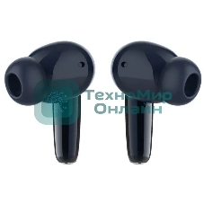 Наушники TWS Tecno Buds 4 темно-синий, вкладыши, Bluetooth, до 6 ч