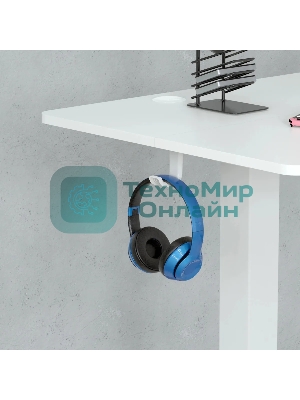 Стол компьютерный Cactus CS-EDL-WWT столешница ДСП, белый каркас белый