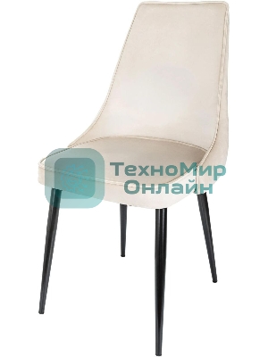 Стул для дома Бюрократ CH-K4 бежевый Holland 06 металл черный на ножках