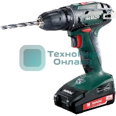 Дрель-шуруповерт Metabo BS 18 602207550, Аккумуляторный, 18В, 2 АКБ