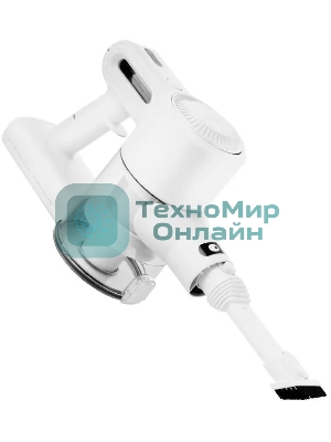 Пылесос вертикальный Kitfort КТ-5117 белый, питание от аккумулятора,  50 Вт, уборка сухая, пылесборник 0,5 л