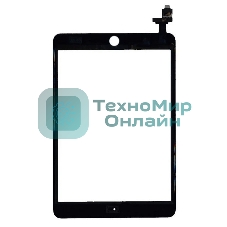 Сенсорное стекло (тачскрин) Ipad mini 3 (retina) + IC (A1599, A1600), черное