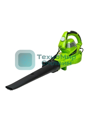 Воздуходувка-пылесос садовый электрический Greenworks BL3000, 220 В, 3000 Вт 2406507