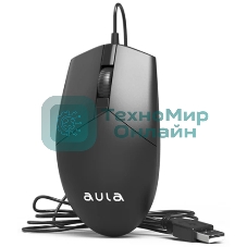 Мышь проводная AULA AM104 черный